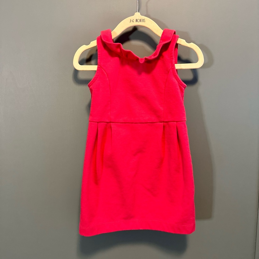 Janie and Jack bright pink dress